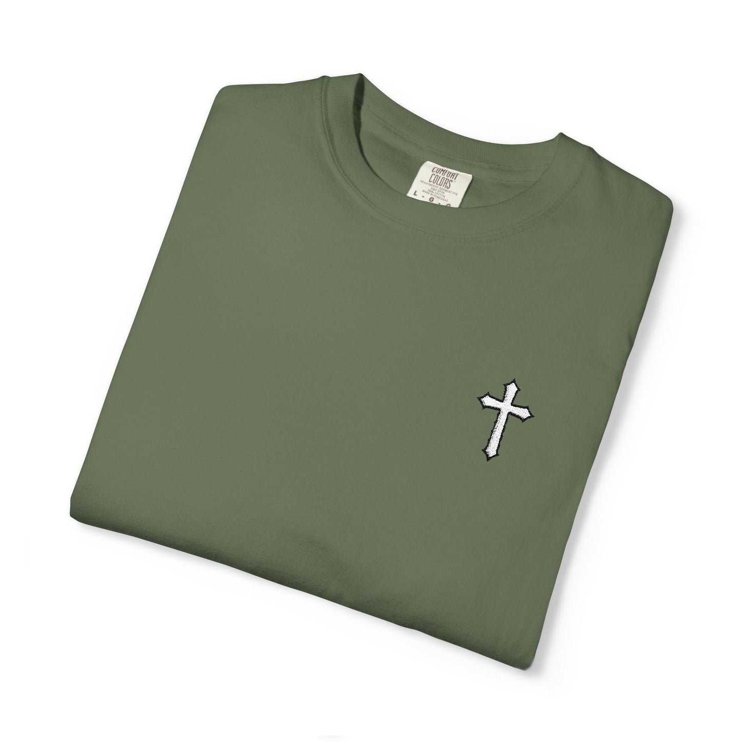 Cross Embroidered T-Shirt