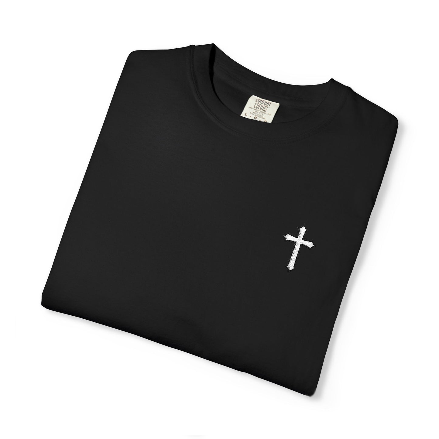 Cross Embroidered T-Shirt