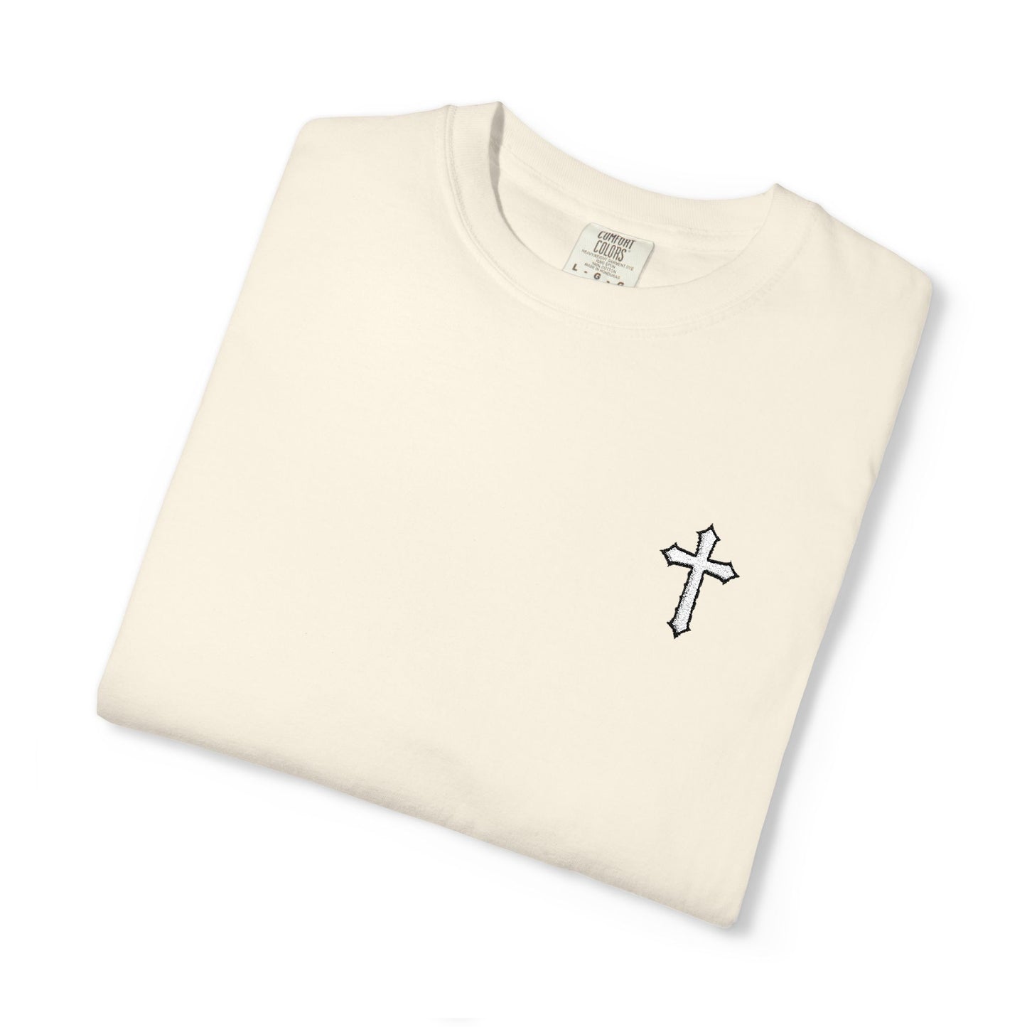 Cross Embroidered T-Shirt