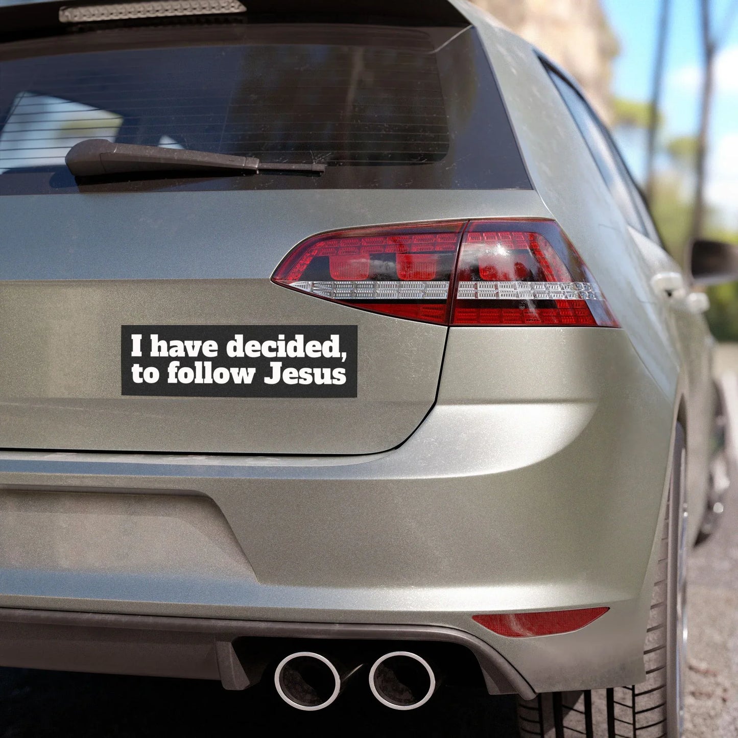 Inspirational Car Magnet - I Follow Jesus, Christian Auto Decal, Faith-Based Vehicle Decor, Religious Gift, Shepherd Quote - Sheep Of Jesus