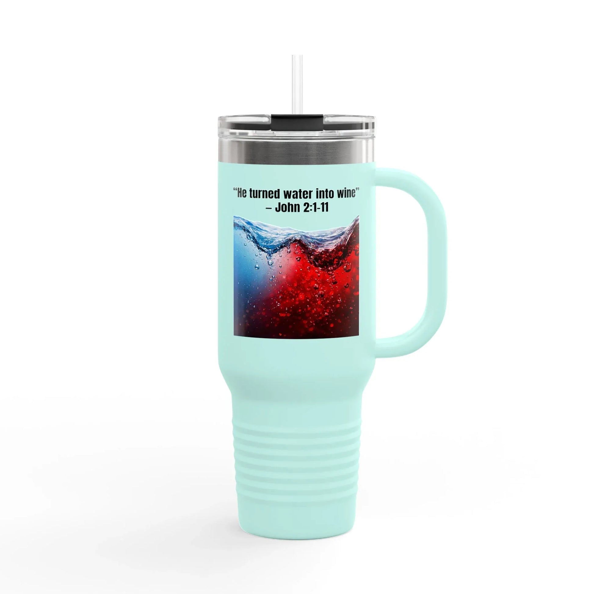 40oz „Water To Wine“ Tumbler - Sheep Of Jesus