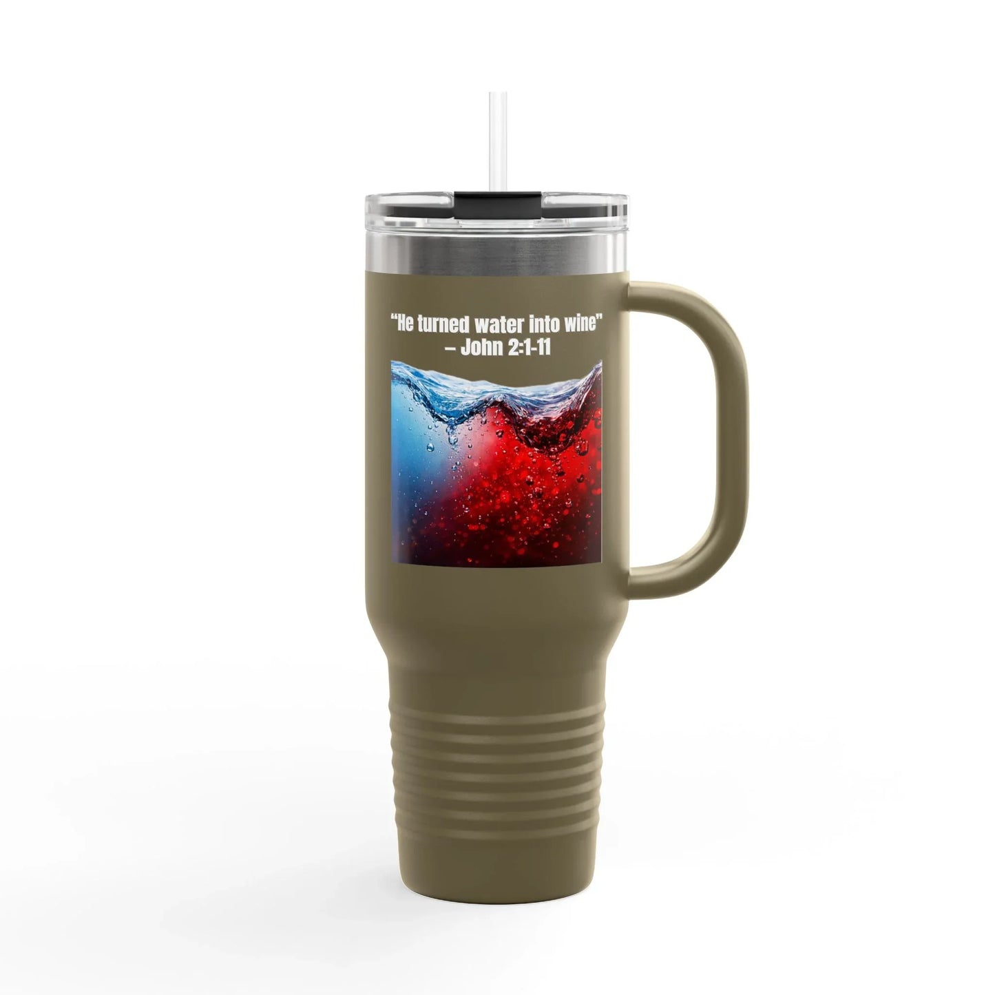 40oz „Water To Wine“ Tumbler - Sheep Of Jesus