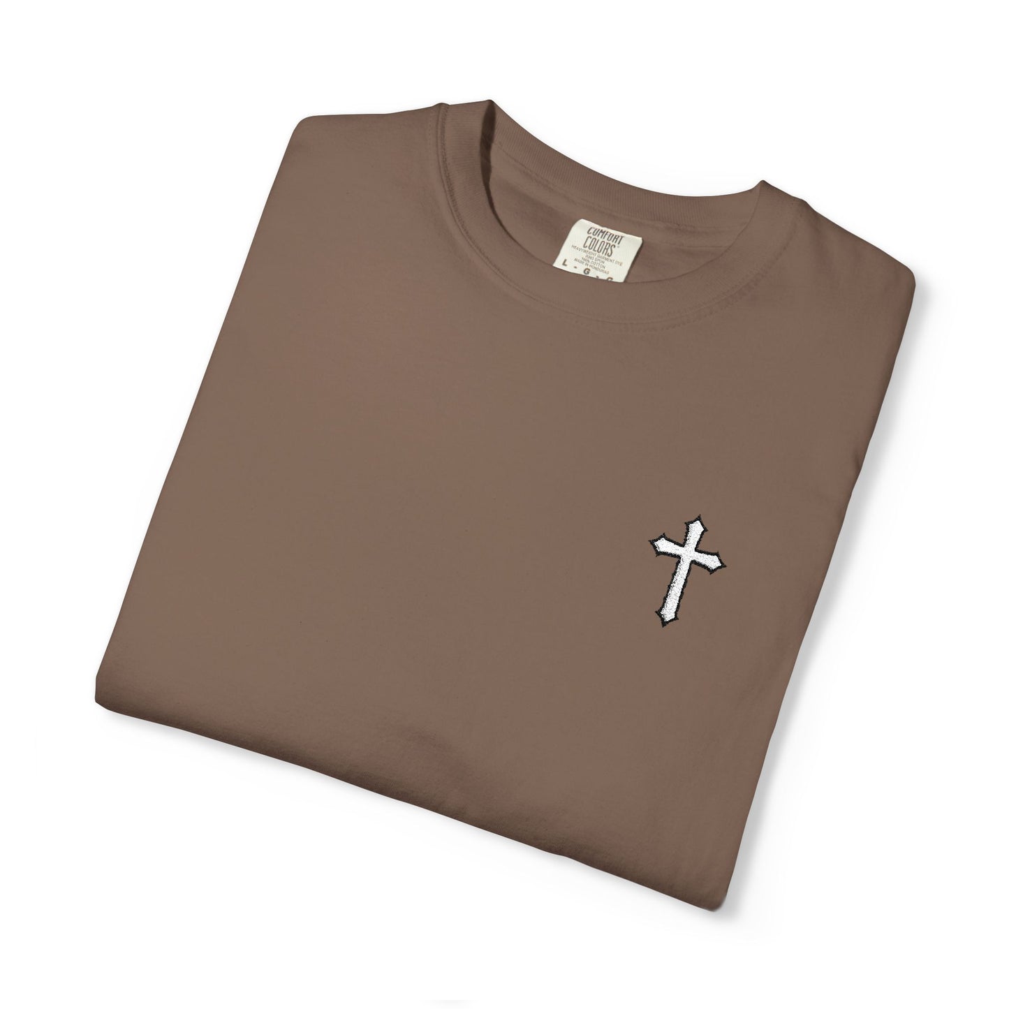 Cross Embroidered T-Shirt
