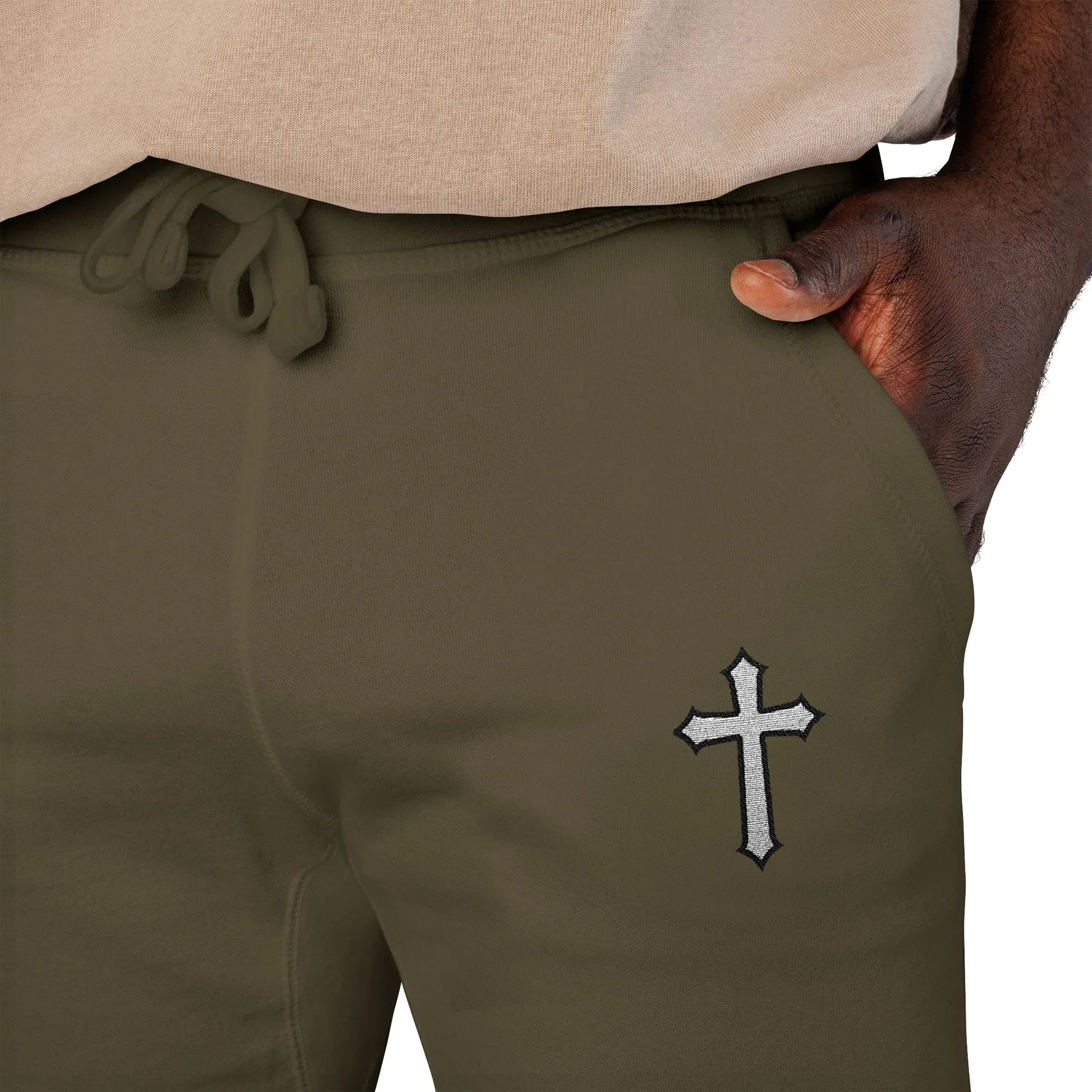 Cozy Religious Joggers - Sheep Of Jesus
