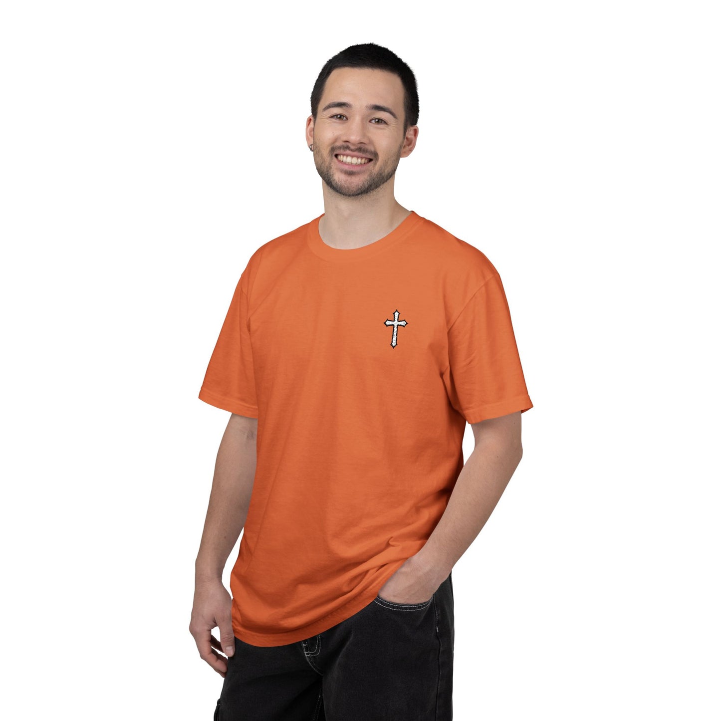 Cross Embroidered T-Shirt