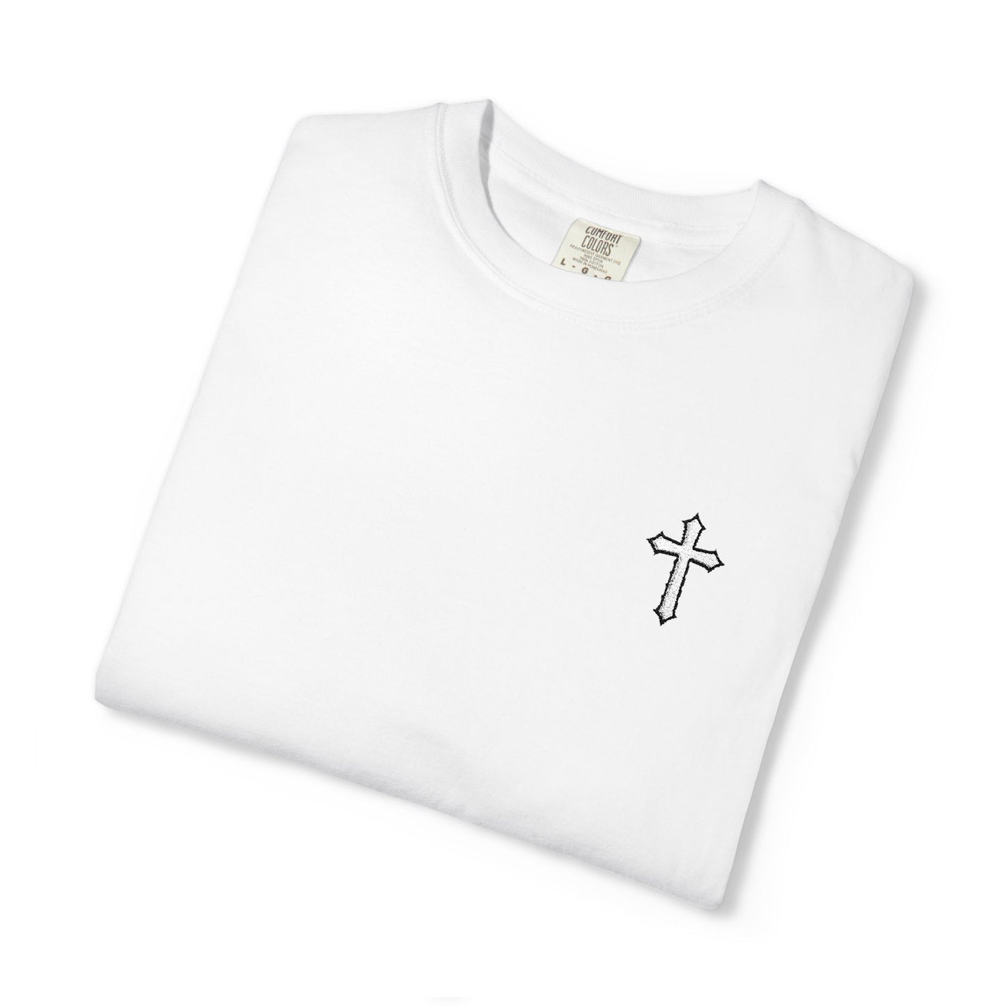 Cross Embroidered T-Shirt