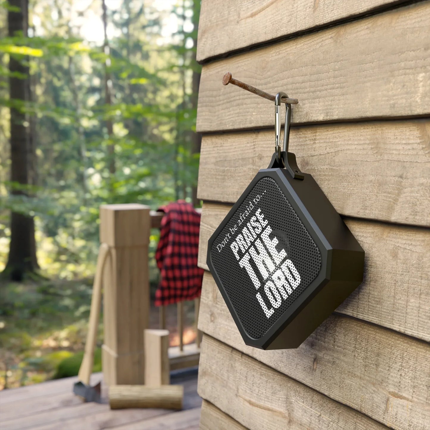 Portable Bluetooth Speaker — “Don’t Be Afraid to… Praise The Lord” Water-Resistant Outdoor Speaker - Sheep Of Jesus