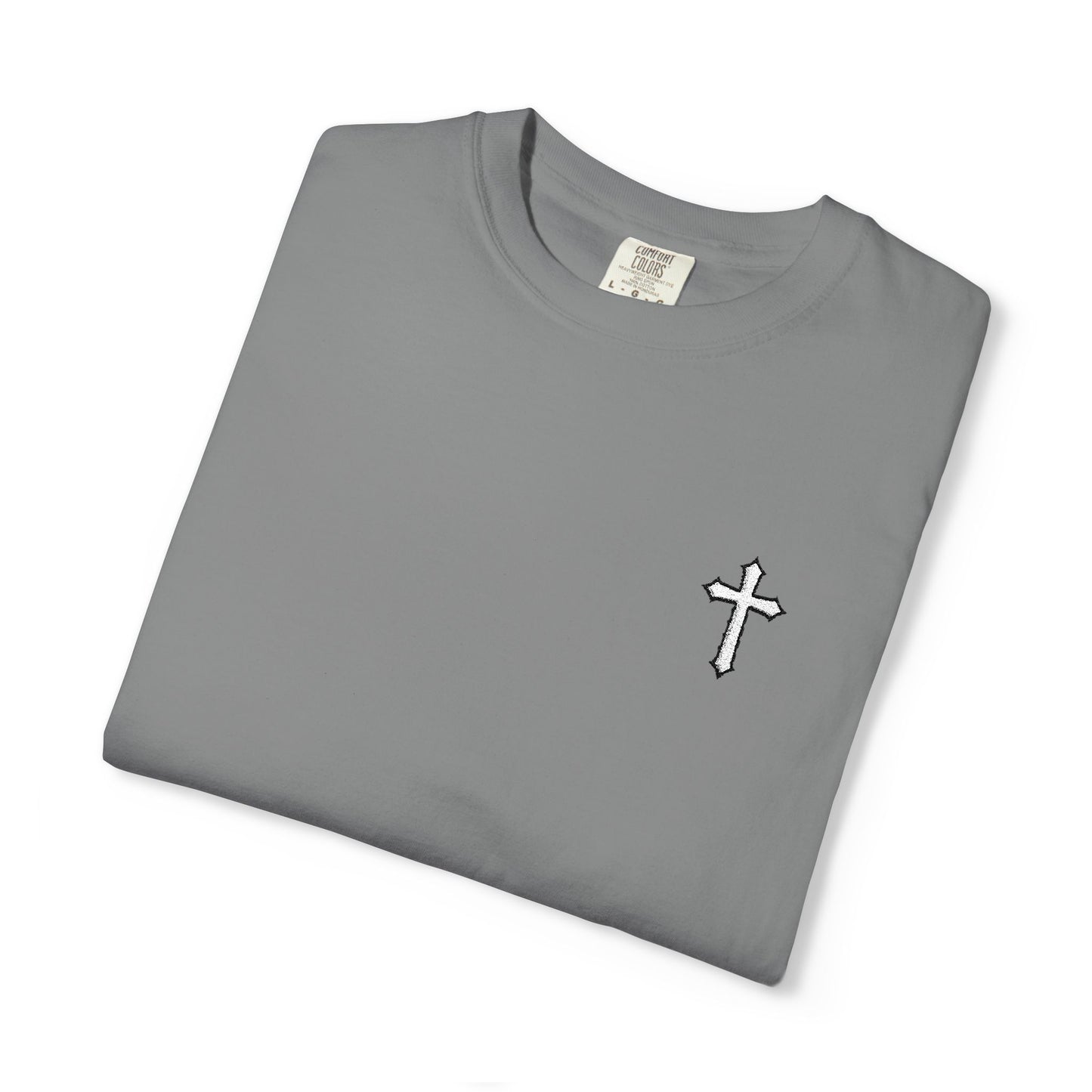 Cross Embroidered T-Shirt