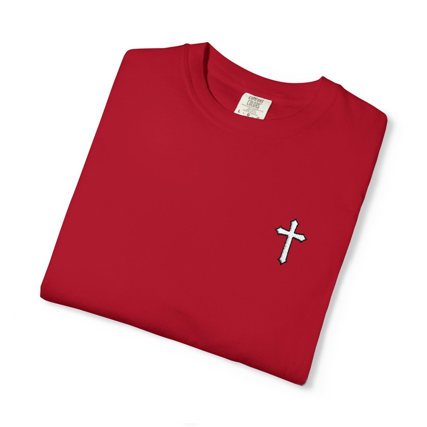 Cross Embroidered T-Shirt